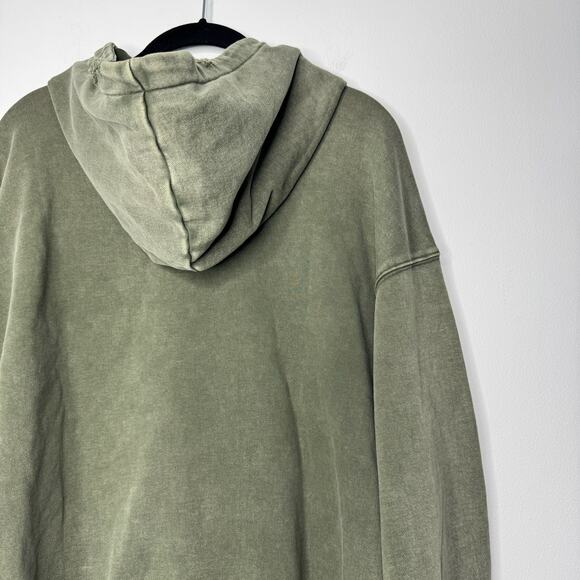 Anine Bing Sport Harvey Hoodie Sweatshirt in Dusty Olive Size Small - Picture 7 of 10